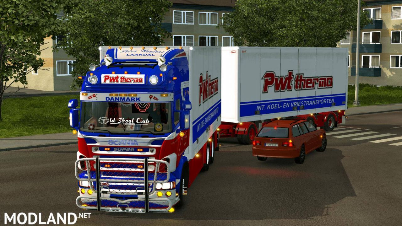 Scania PWT Thermo 5s Tandem + trailer + lightbox 1.34.x
