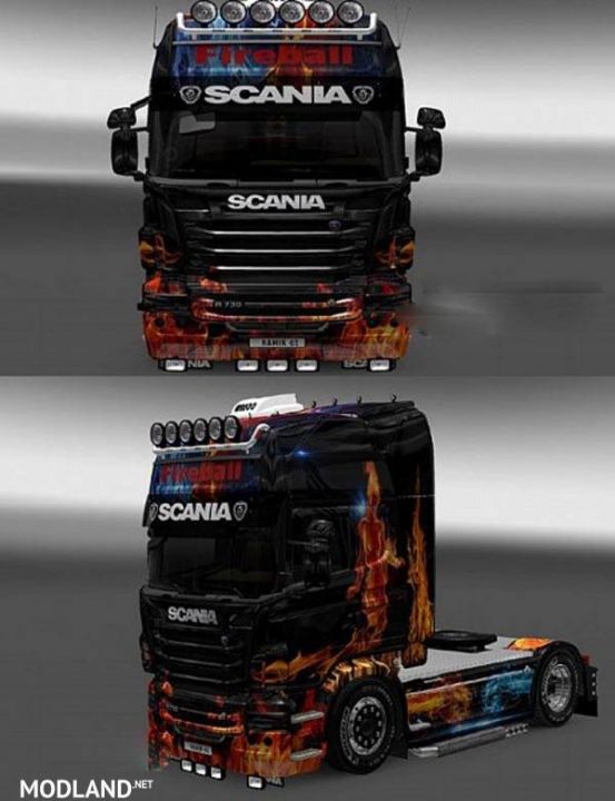 Scania R FiREABALL Skin 1.16.x
