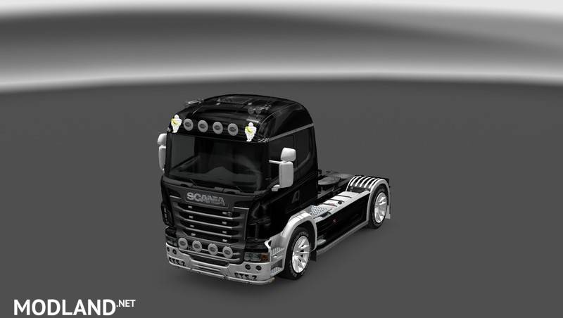 Scania R Skin (black and white)