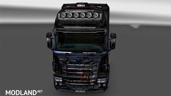 Scania R, Streamline Topline RJL Optimus Prime V8 Skin