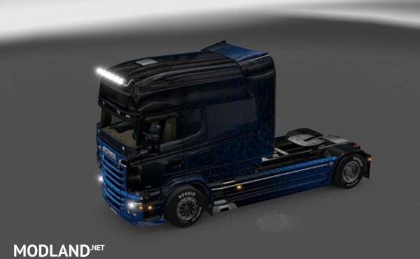 Scania RJL Blue Dark Glossy Skin