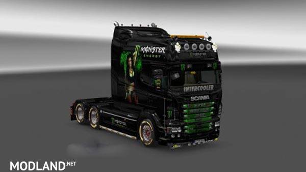 Scania RJL EXC Monster Energy Skin
