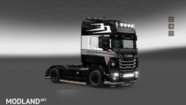 Scania RJL Holland Style Black Skin