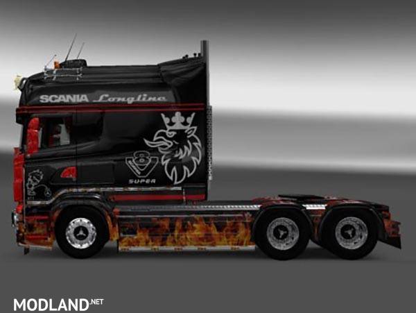 Scania RJL Longline Flame Skin