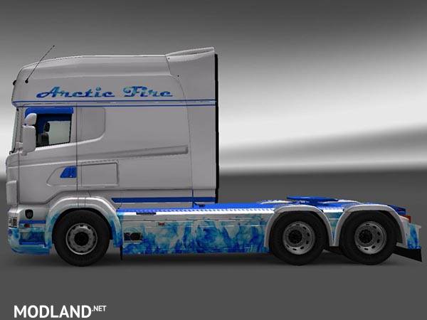 Scania RJL R Longline Arctic Fire Skin