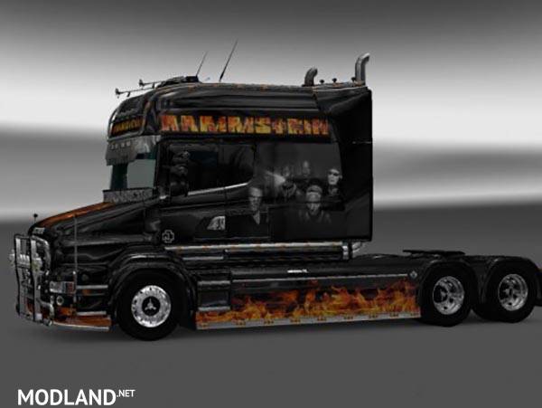 Scania RJL T Longline Rammstein Flame Skin