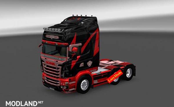 Scania RJL V8 Metallic Lightning Skin