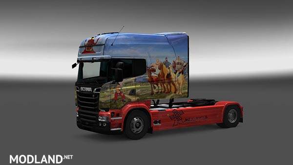 Scania RS RJL Three Heroes Skin