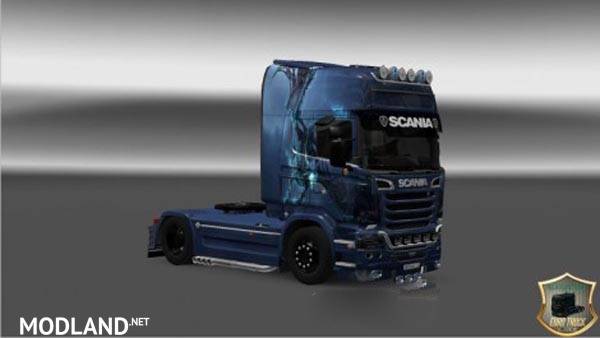 Scania Streamline Blue Dragon Skin