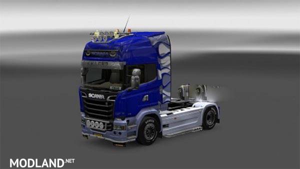 Scania Streamline Blue Tribal Skin