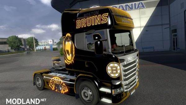 Scania Streamline Bruins Methalic Skin
