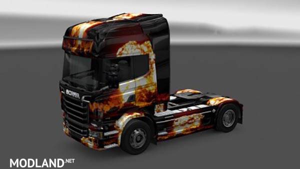 Scania Streamline Flame Skin