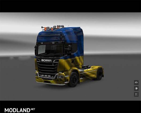 Scania Streamline Ukraine Flag Skin