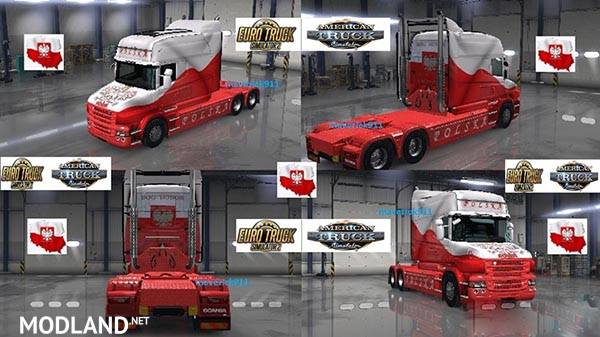 Scania T EXC Longline Airbrash Polska Skin