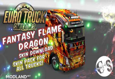 FANTASY FLAME DRAGON SKIN PACK FOR ALL TRUCKS