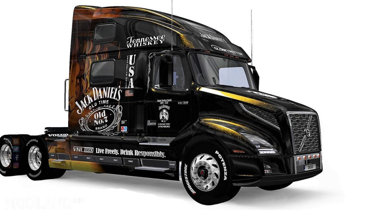 Volvo VNL 2019 Jack DanielÂ´s skin
