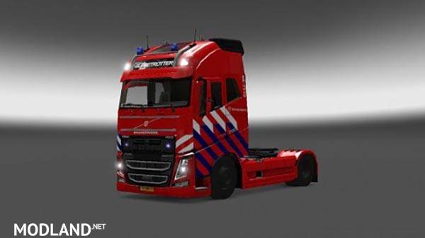 Volvo FH 2012 Dutch Firetruck Skin