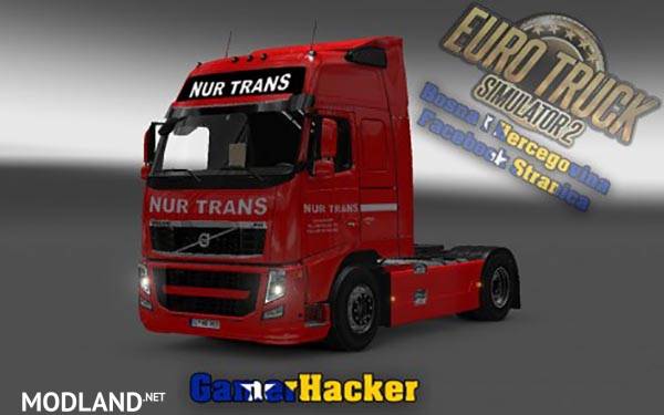 Volvo FH Classic Nur Trans Red Skin