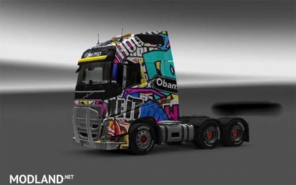 Volvo FH Sticker bomb Skin