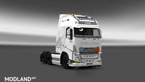 Volvo White Beast Skin