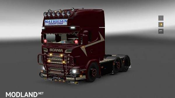 Scania Mathiesen V8 Skin - ETS 2