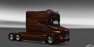 Skin Black Amber (Patrick Vandenbulcke) for Scania T Longline