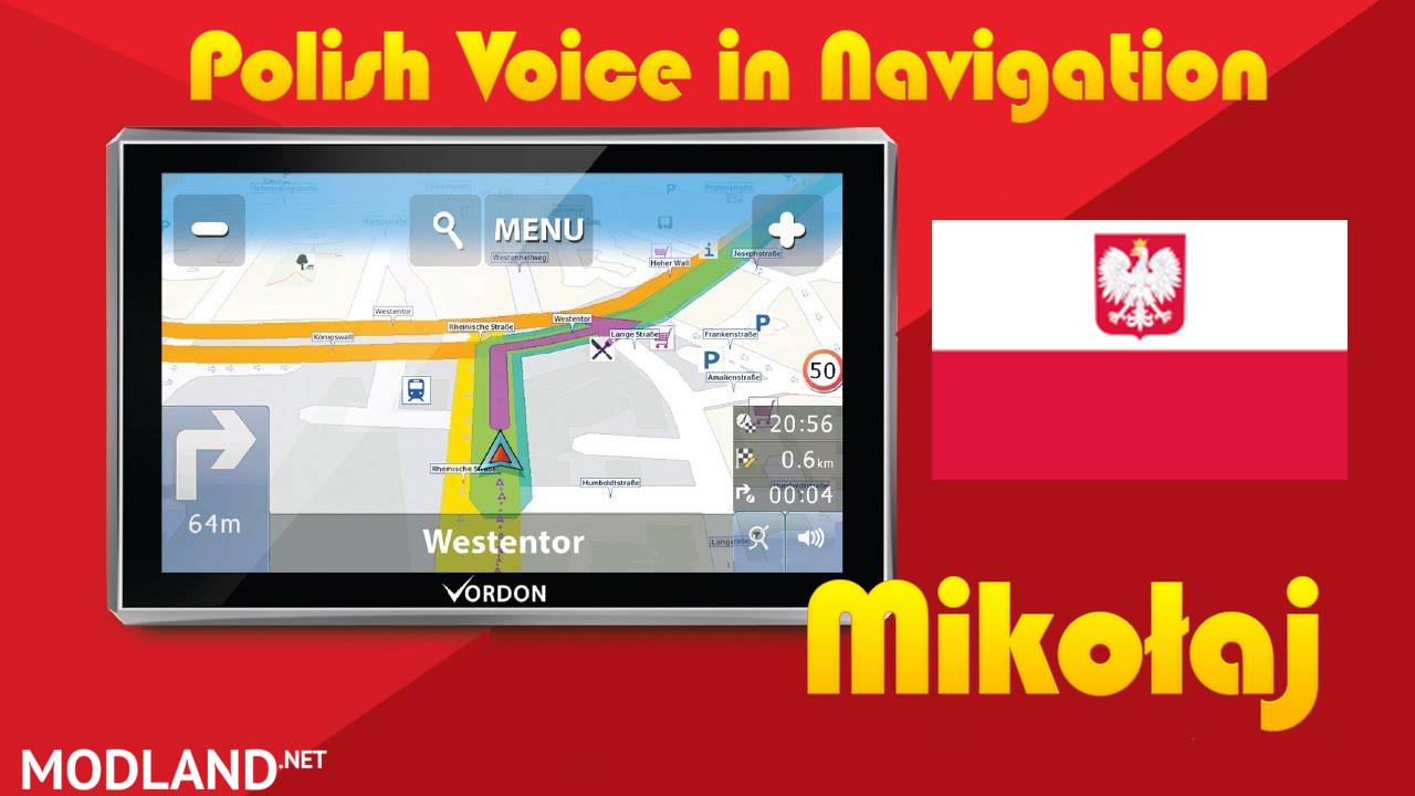 Polish Voice in Navigation MikoÅ‚aj 