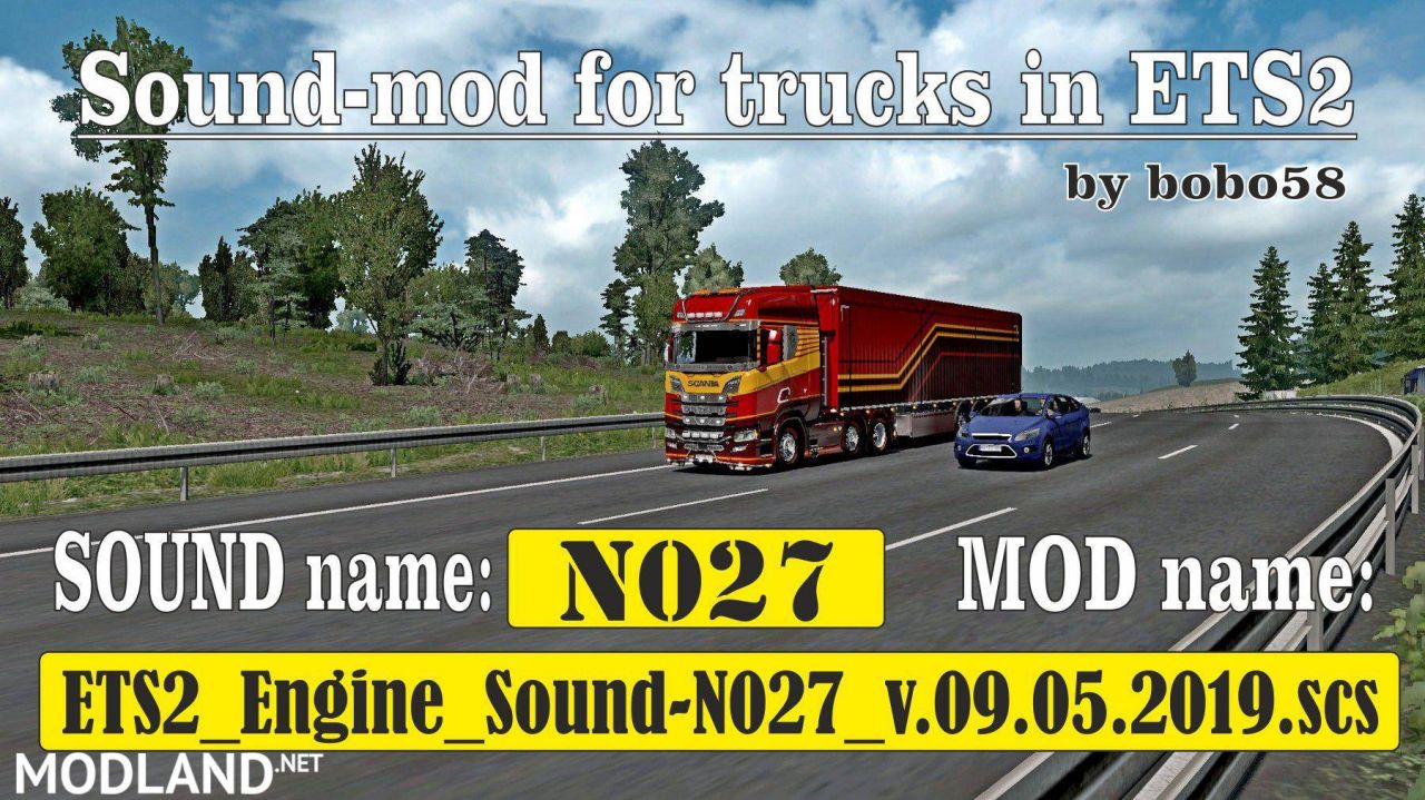 Sound mod for engine in trucks ETS2 1.34.x