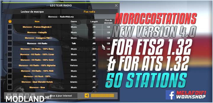 Morocco5tations v 4.0 FOR ATS 1.32 + ETS2 1.32