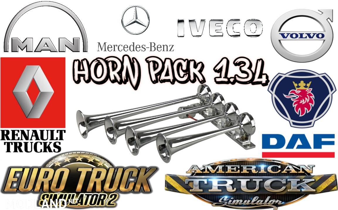 Horn Pack for ETS2 1.34