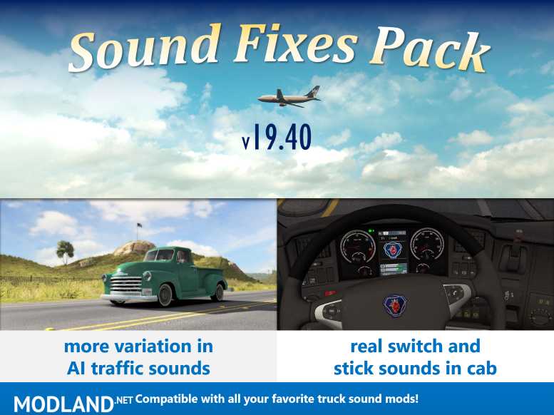 Sound Fixes Pack v19.40.1 ETS2 1.36