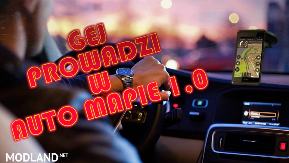 POLISH VOICE GEJ PROWADZI W AUTO MAPIE 1.0