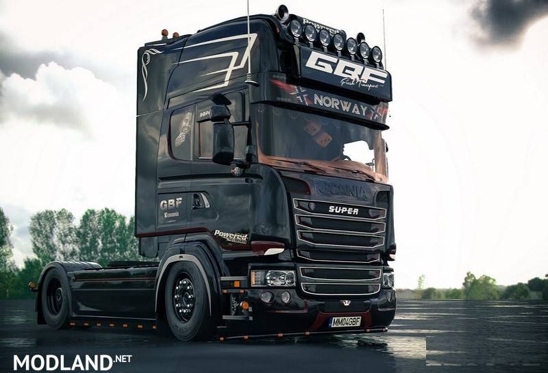 Scania Ghost V8 Open Pipe Crackle