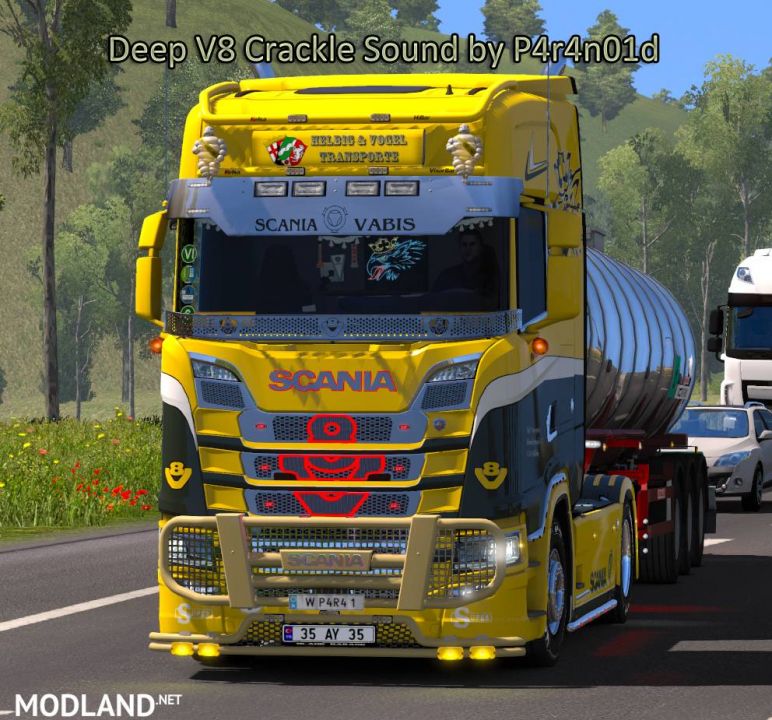 Deep Scania V8 Crackle