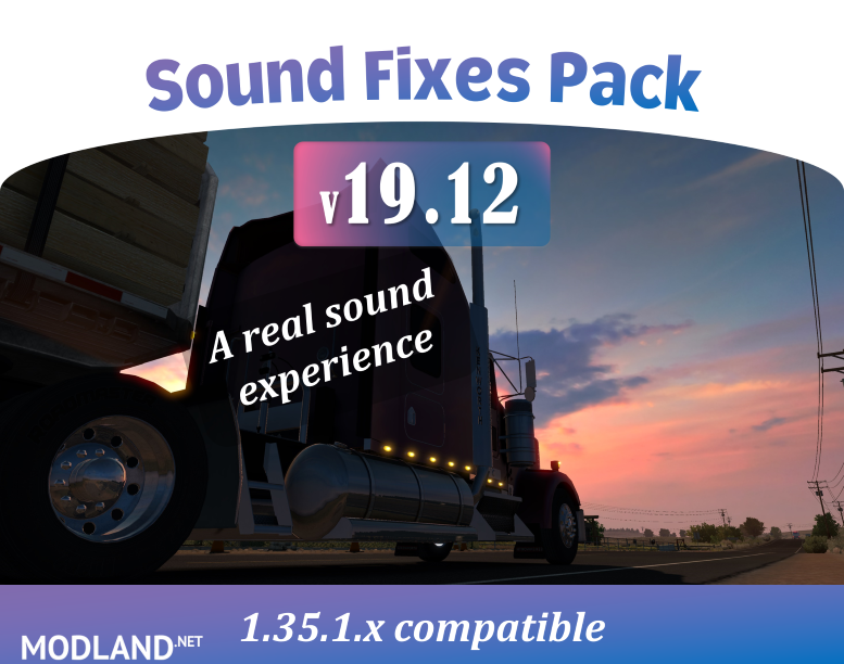 Sound Fixes Pack v 19.12 ETS2 1.35.1