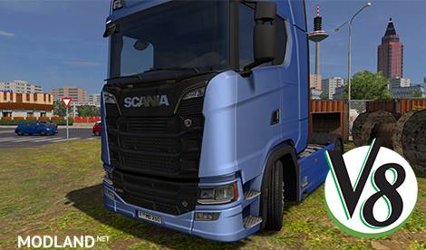  Addon for new Scania 2016 for the Kriechbaum V8 windows closed Sound-Mod