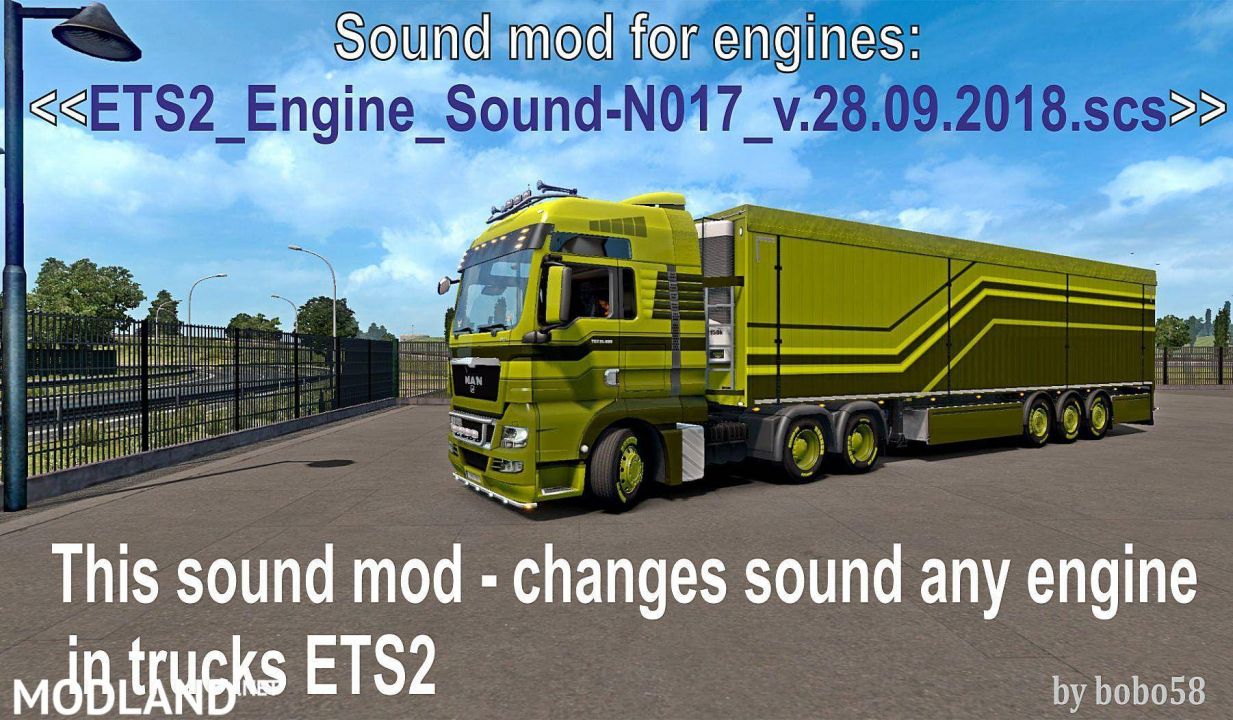 Sound mod for engines in trucks ETS2 1.32.x