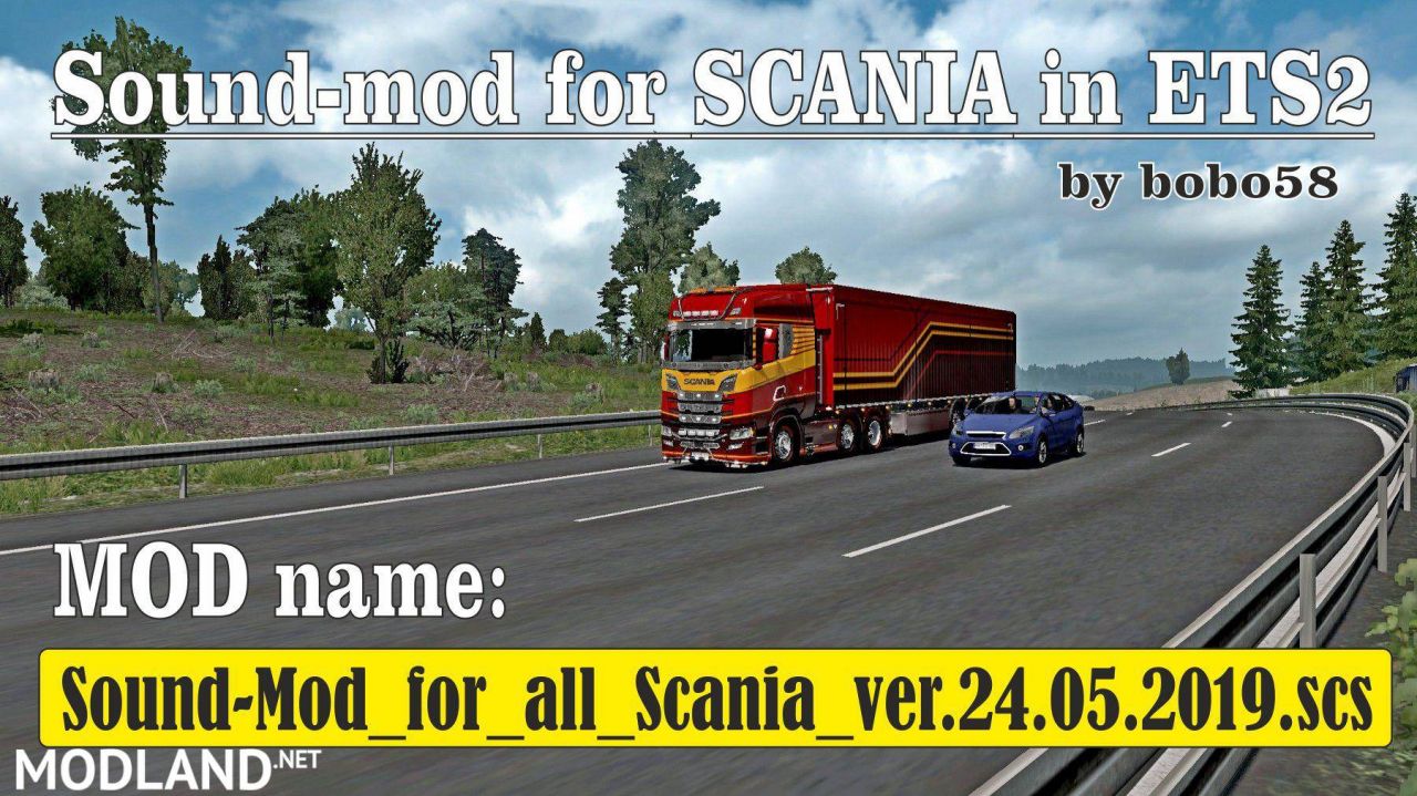 Sound mod for Scania in ETS2 1.34.x