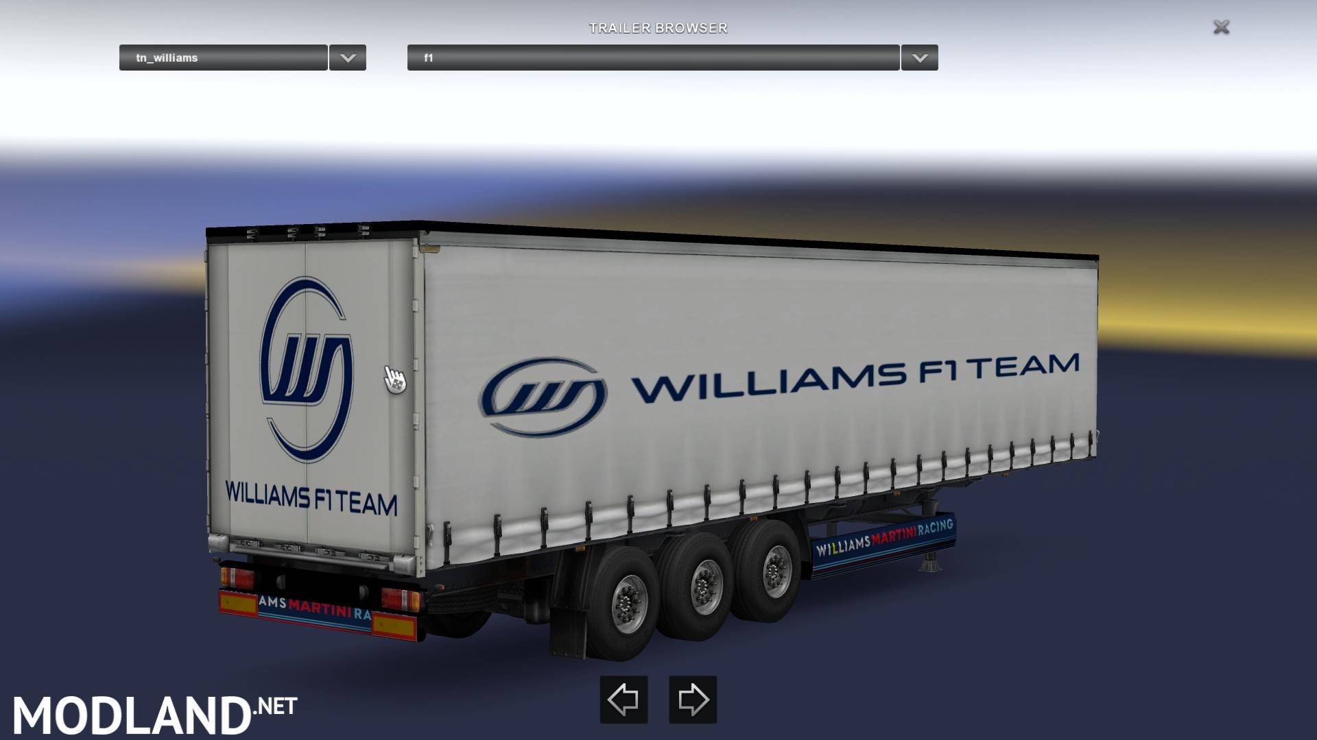 f1 racing team trailers - ETS 2