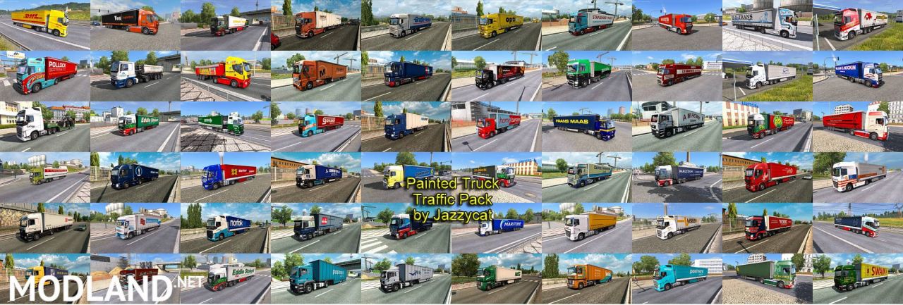 Painted Truck Traffic Pack by Jazzycat
