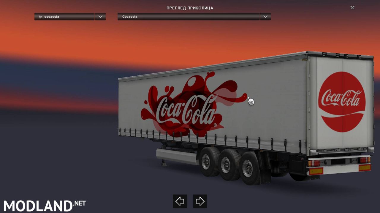 Coca cola trailer skin 1.22