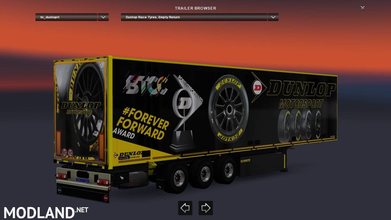 Dunlop Motorsport Tyres Trailer