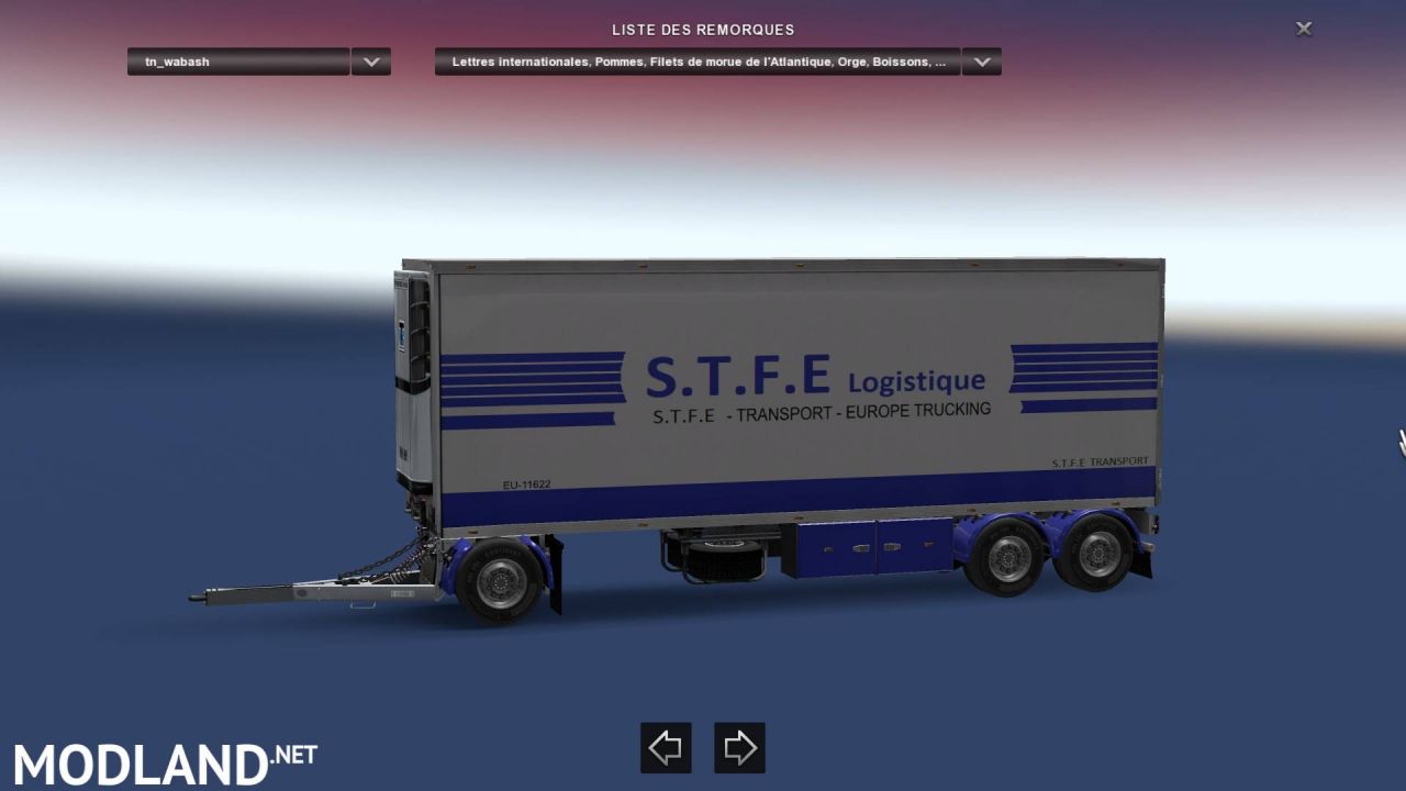 bdf tandem trailer & skin S.T.F.E