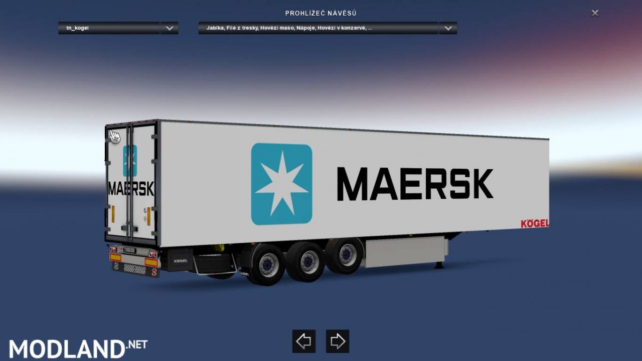 Kögel Trailer Maersk