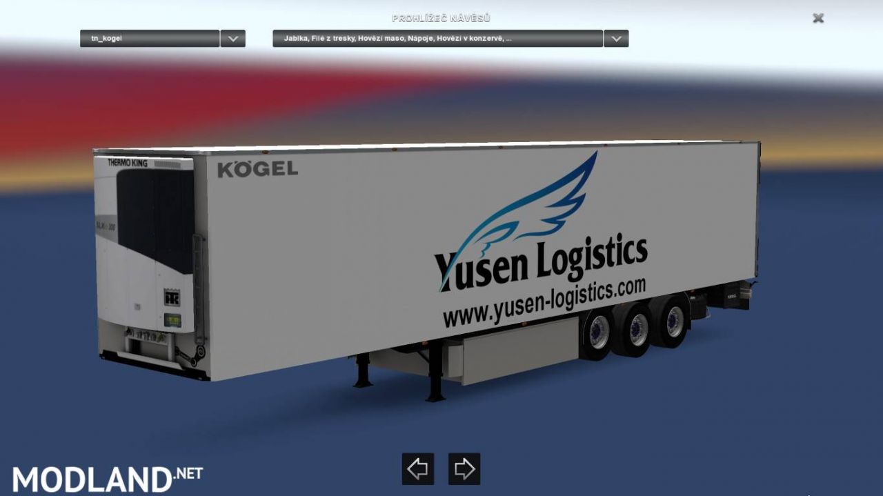 Kögel Trailer Skin Yusen Logistics