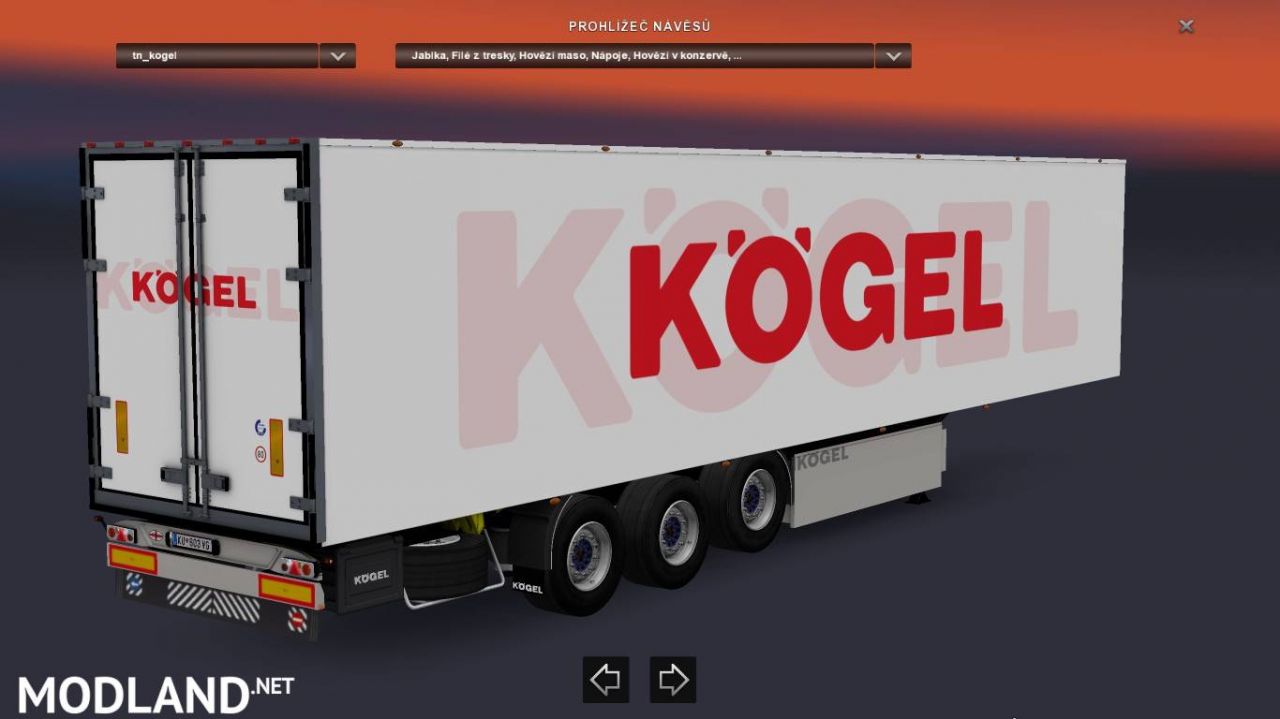 Kogel Trailer White Big Logo