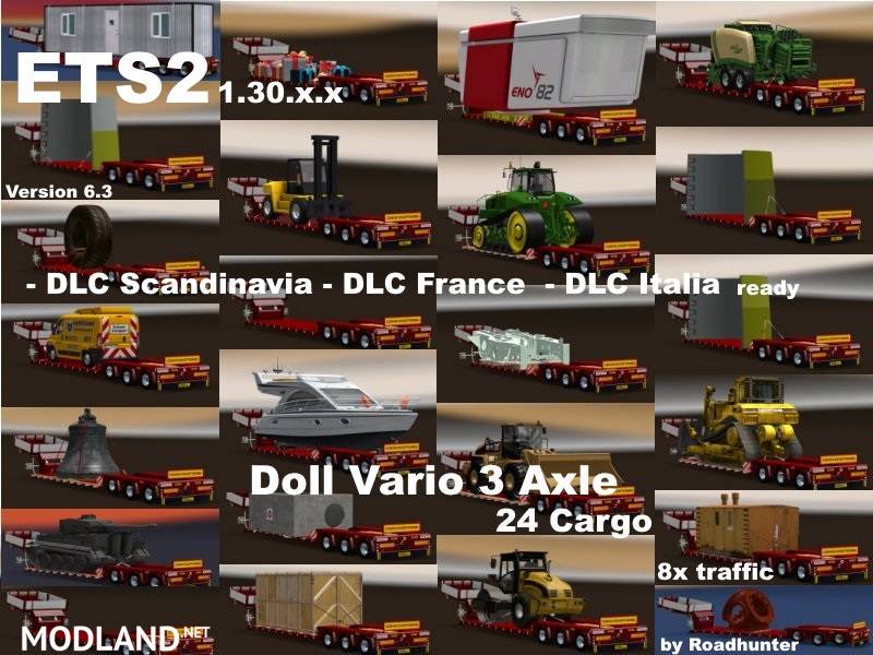 Doll Vario 3Achs with new backlight and in traffic
