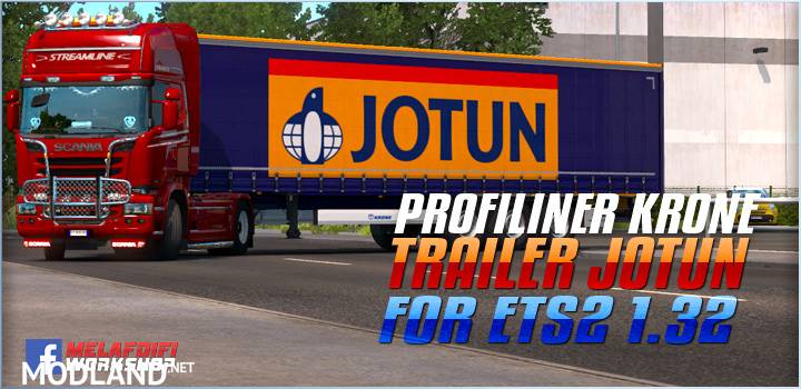 Trailer Krone Jotun For ETS2 1.32