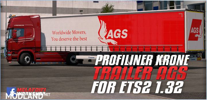 Trailer Krone AGSTransport For ETS2 1.32