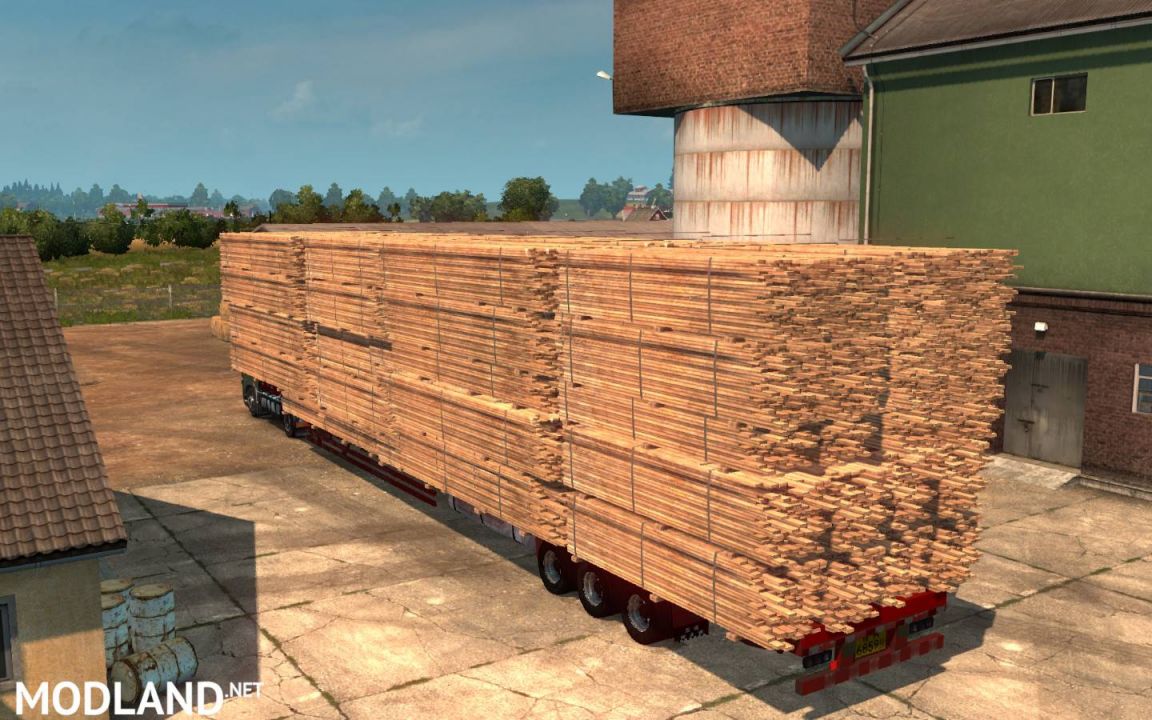 17.5M Flatbed Trailer wood transportation